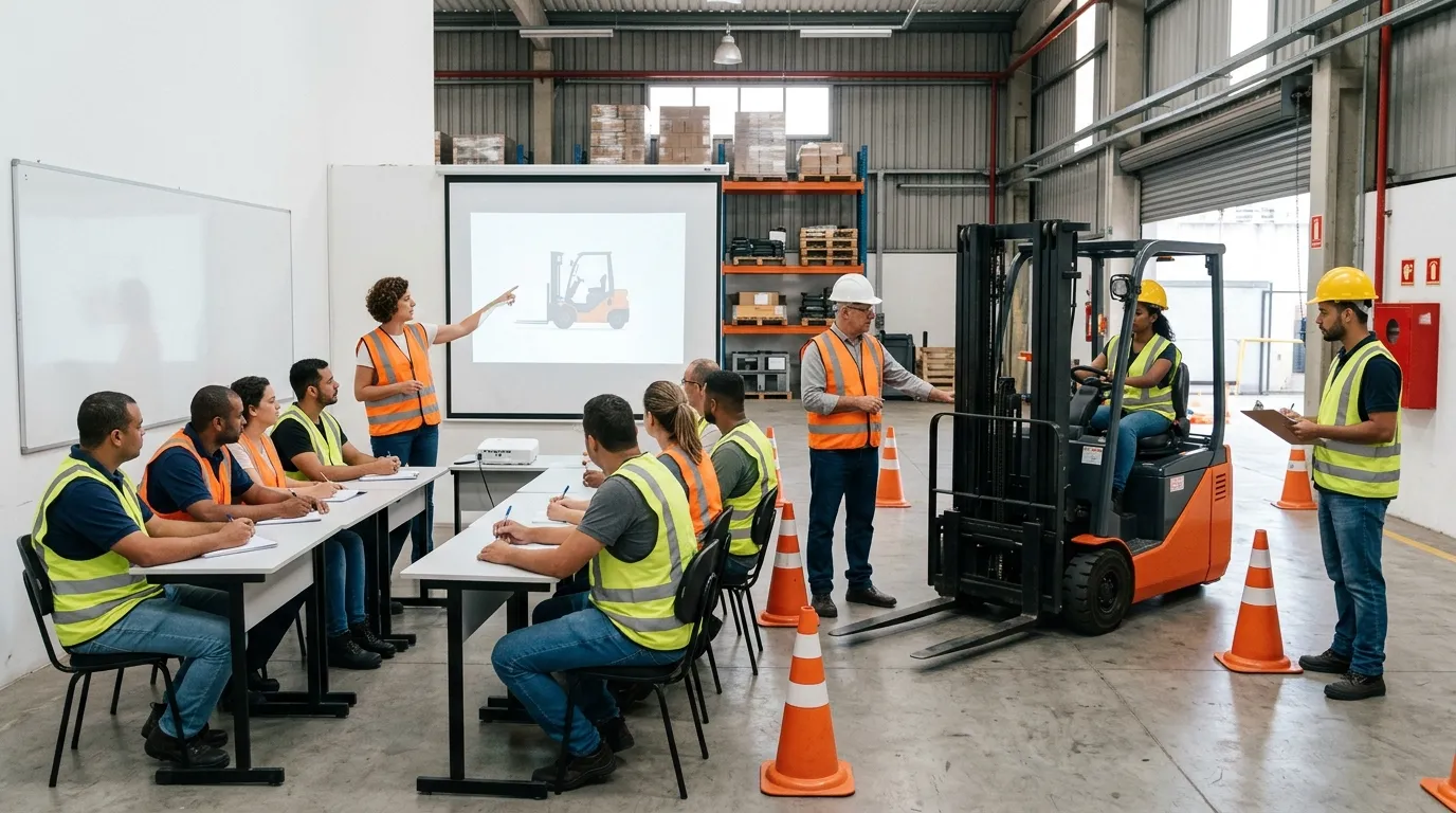 Curso instrutor multiplicador NR-11 empilhadeira em Campinas